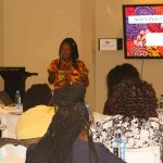 Nelly-Nyadzua teching participants on cybersecurity